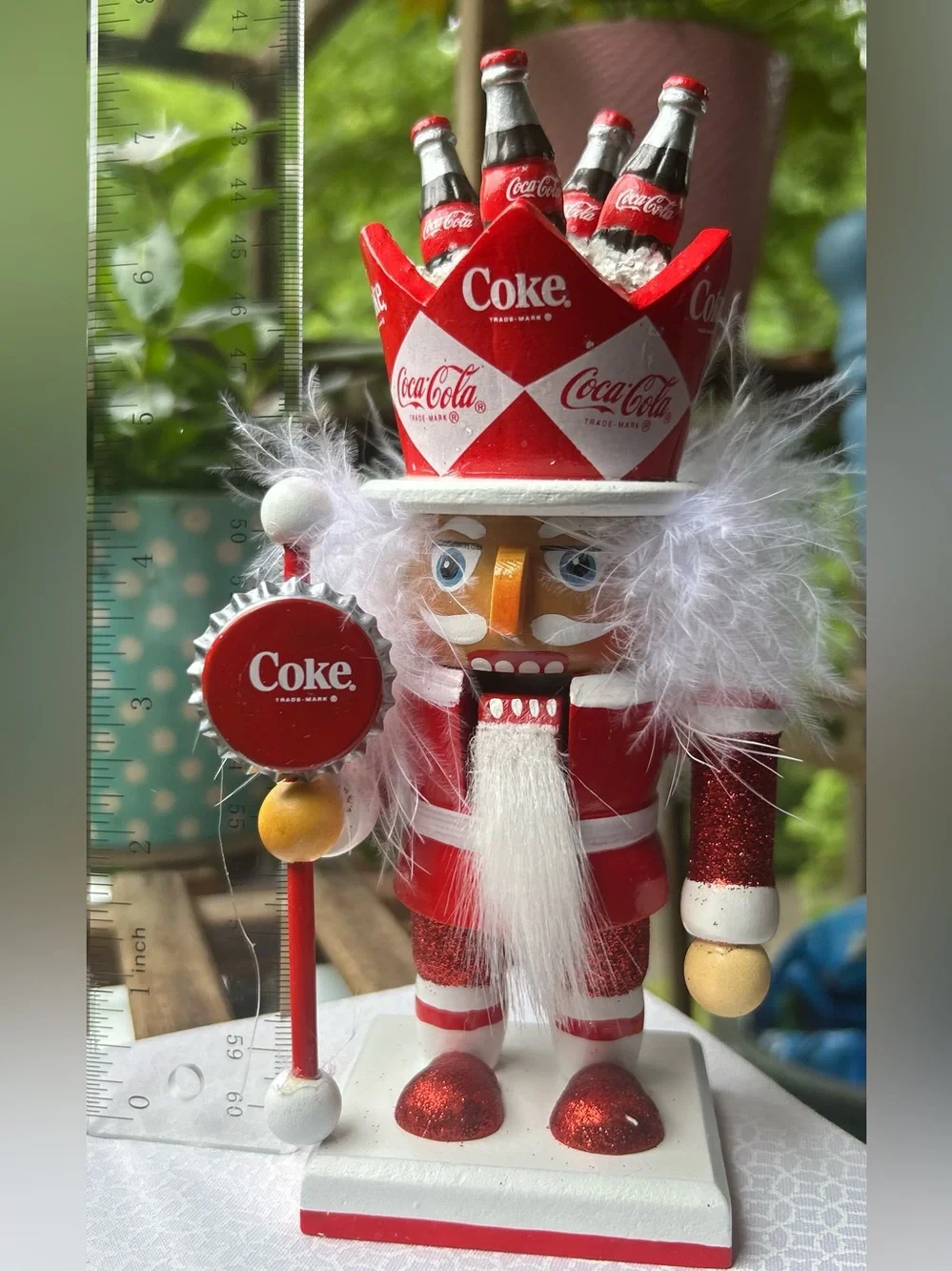 Kurt S. Adler 7” Coca Cola Red Nutcracker Holiday Figurine
